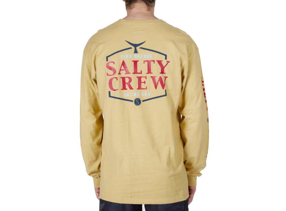 SALTY CREW SKIPJACK PREMIUM LONG SLEEVE CAMEL