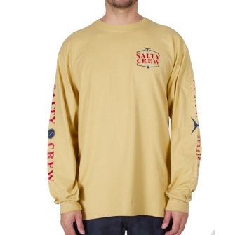 SALTY CREW SKIPJACK PREMIUM LONG SLEEVE CAMEL