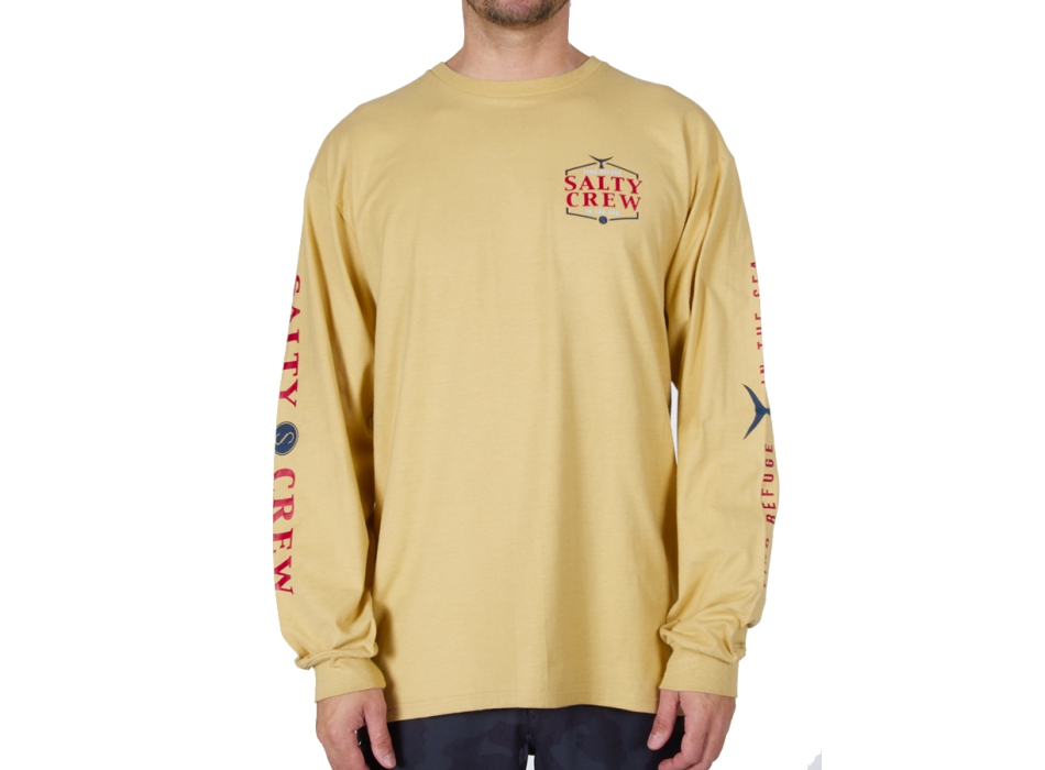 SALTY CREW SKIPJACK PREMIUM LONG SLEEVE CAMEL