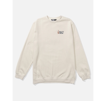 SALTY CREW STAKE OUT CREW FLEECE CARAMEL