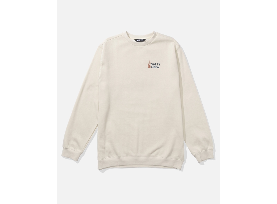 SALTY CREW STAKE OUT CREW FLEECE CARAMEL