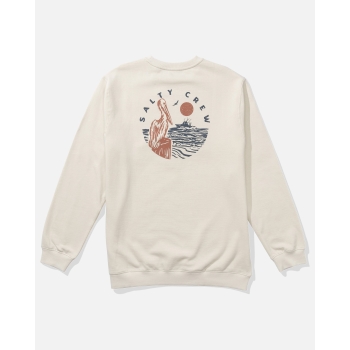 SALTY CREW STAKE OUT CREW FLEECE CARAMEL