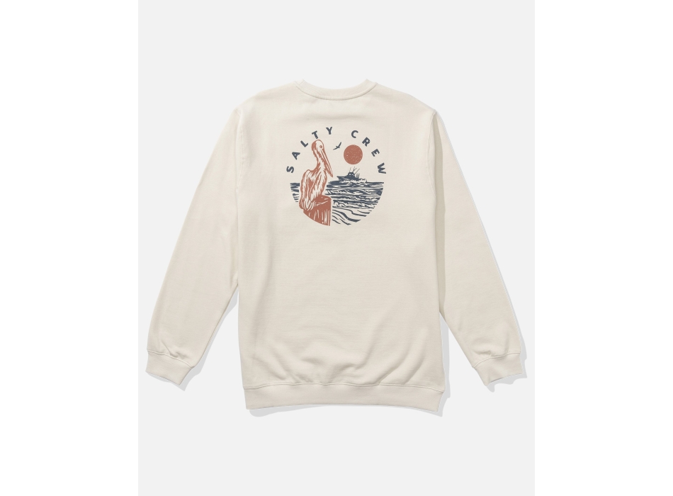 SALTY CREW STAKE OUT CREW FLEECE CARAMEL