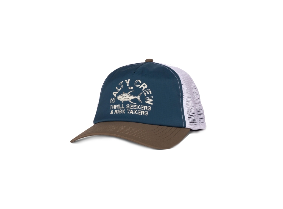 SALTY CREW STAMPED TRUCKER DEEP OCEAN BROWN