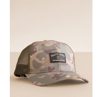 SALTY CREW STAMPED TRUCKER OFF WHITE/FERN