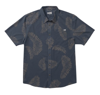 SALTY CREW WOVEN STRINGER PERFORATED UV SHIRT BLUEFIN