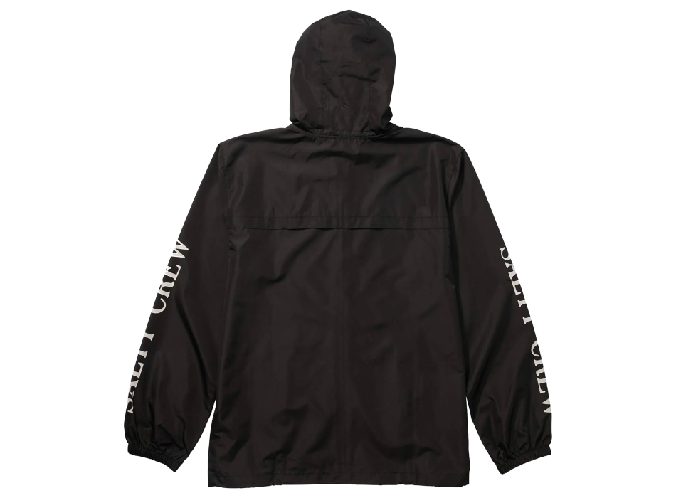 SALTY CREW SURFACE WINDBREAKER JACKET BLACK