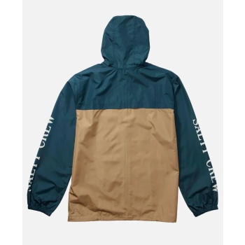 SALTY CREW SURFACE WINDBREAKER JACKET NAVY STRAW