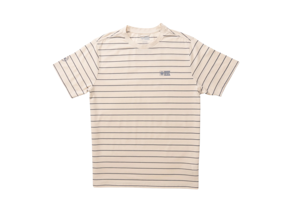 SALTY CREW T-SHIRT ALPHA CROSSOVER SHORT SLEEVE OYSTER