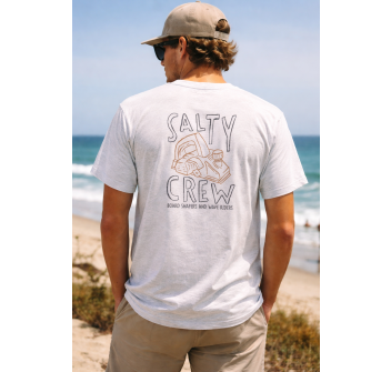 SALTY CREW T-SHIRT SHAPER CLASSIC WHITE