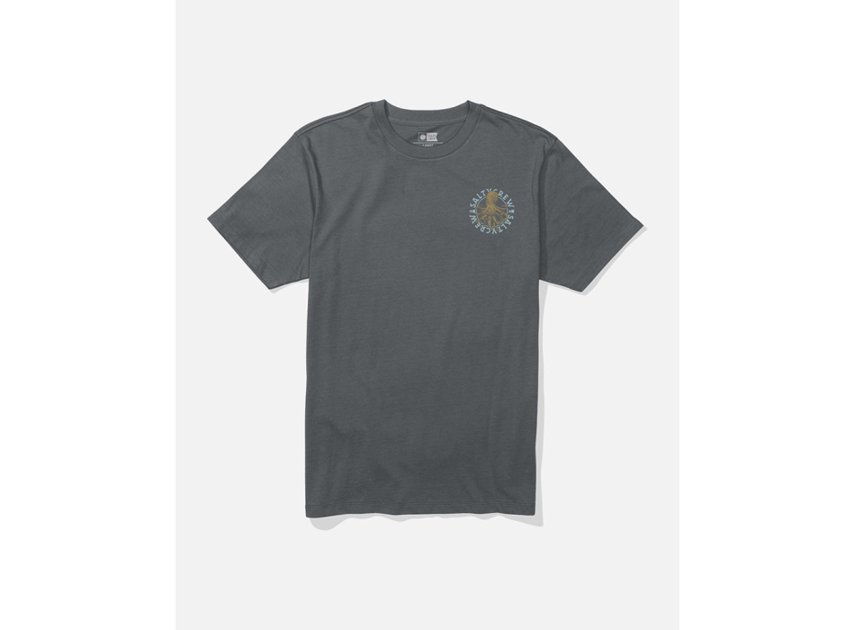 SALTY CREW T-SHIRT TENTACLES SHORT SLEEVE CHARCOAL