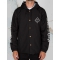 SALTY CREW TIPPED SNAP JACKET BLACK