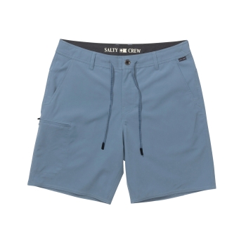SALTY CREW TRANSOM TECH SHORT 18" PILOT BLUE