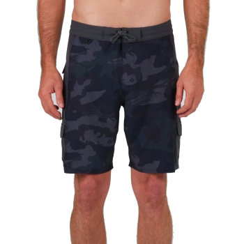 SALTY CREW TRANSOM UTILITY BOARDSHORT 20" BLACK CAMO