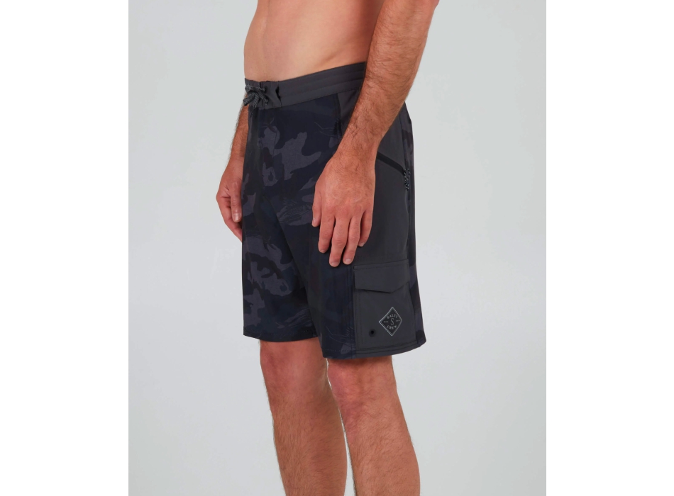 SALTY CREW TRANSOM UTILITY BOARDSHORT 20 BLACK CAMO