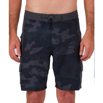 SALTY CREW TRANSOM UTILITY BOARDSHORT 20" BLACK CAMO