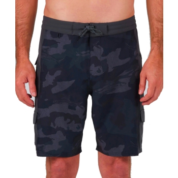 SALTY CREW TRANSOM UTILITY BOARDSHORT 20" BLACK CAMO