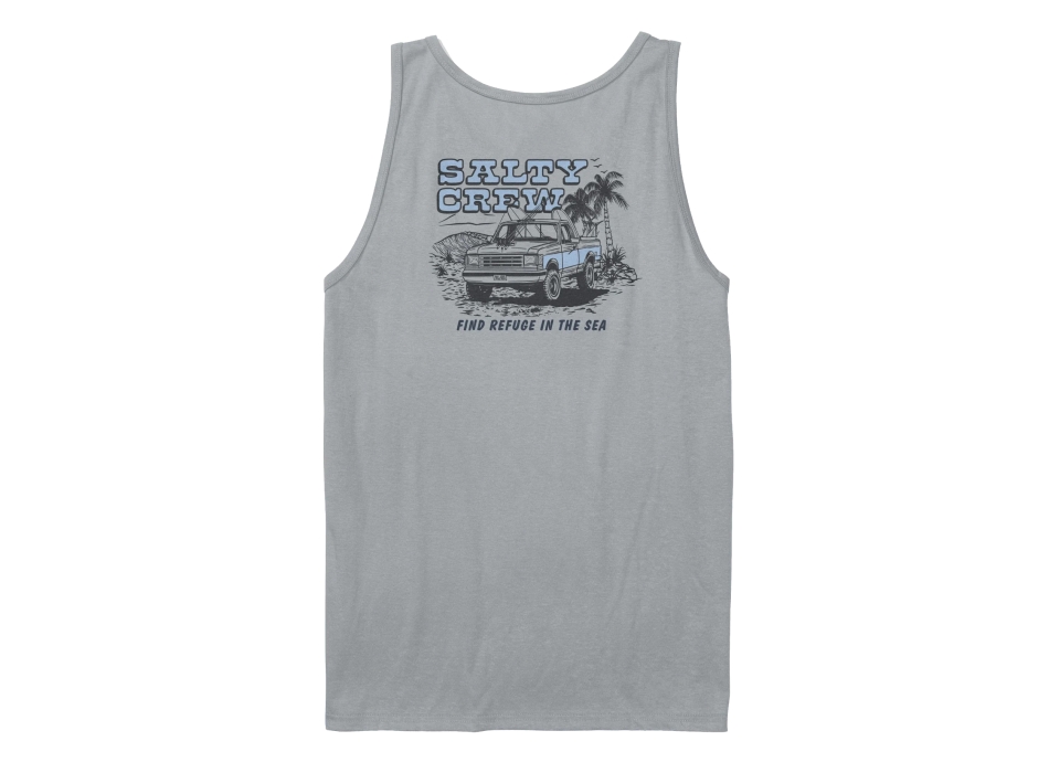 SALTY CREW TRUCK STOP TANK TOP CLEAR SKY