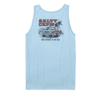 SALTY CREW TRUCK STOP TANK TOP CLEAR SKY