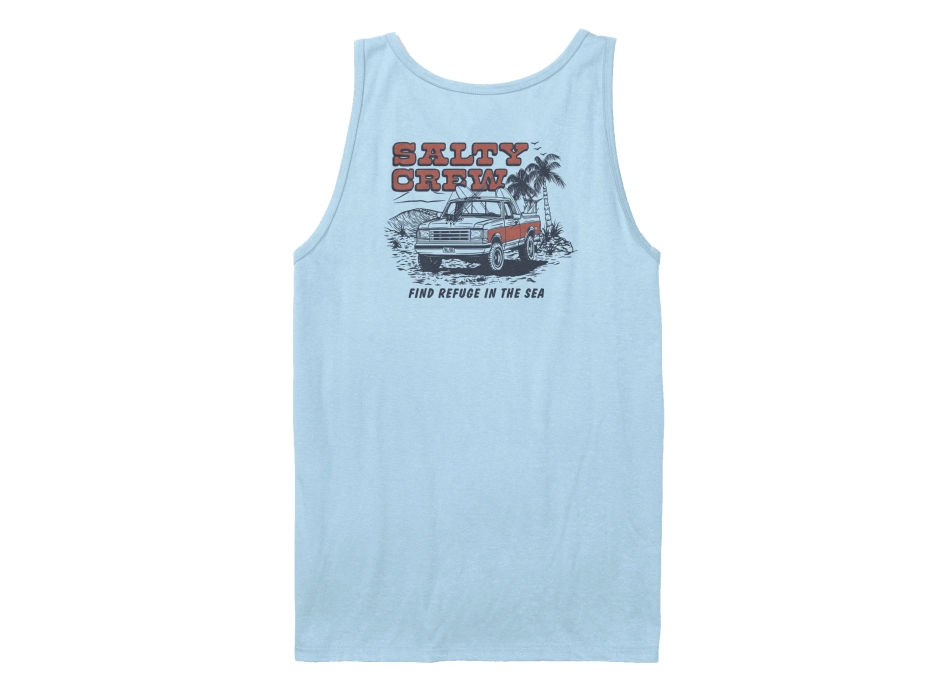 SALTY CREW TRUCK STOP TANK TOP CLEAR SKY