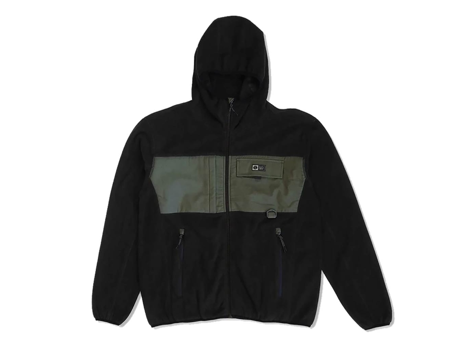 SALTY CREW TUNDRA POLAR FLEECE HOOD BLACK