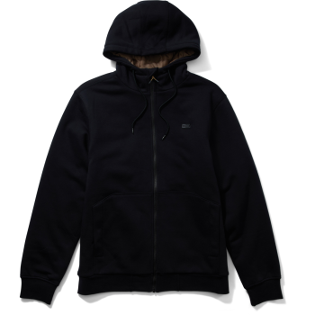 SALTY CREW TUNDRA POLAR FLEECE HOOD BLACK