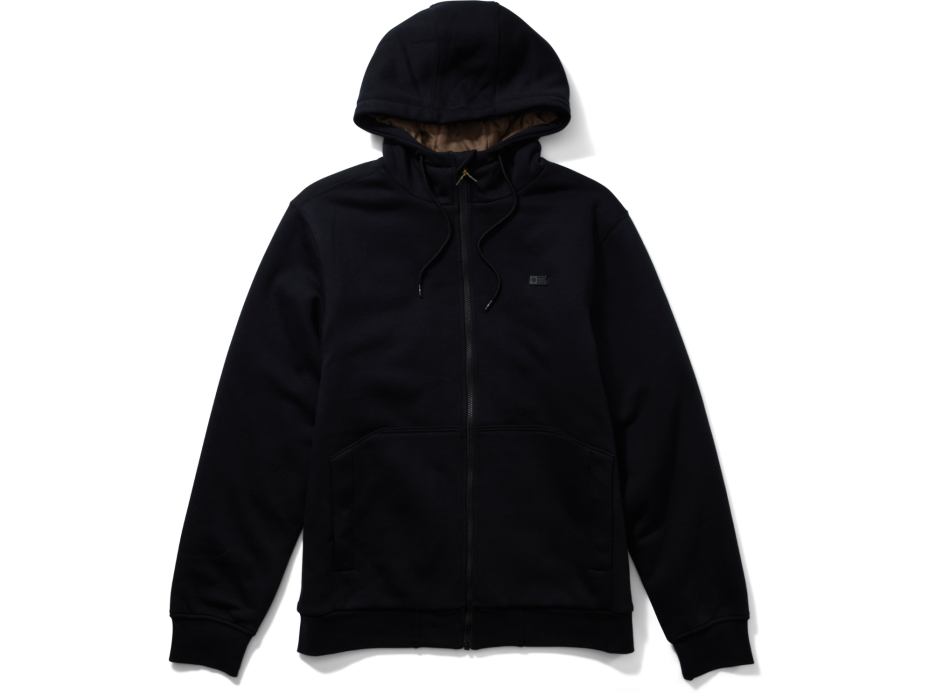 SALTY CREW TUNDRA POLAR FLEECE HOOD BLACK