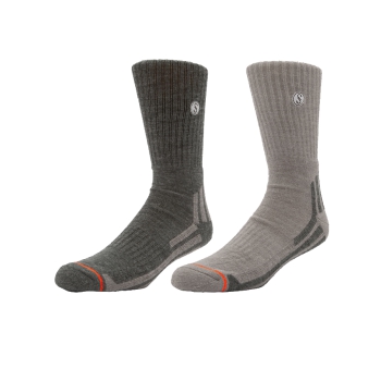 SALTY CREW WOOLY SOCKS 2 PACK SET GREY