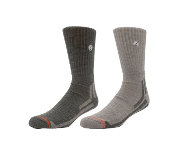 SALTY CREW WOOLY SOCKS 2 PACK SET GREY