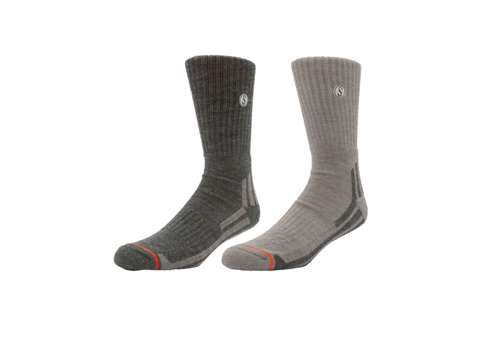 SALTY CREW WOOLY SOCKS 2 PACK SET GREY