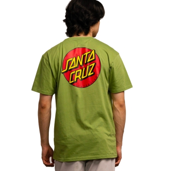 SANTA CRUZ CLASSIC DOT CHEST T-SHIRT APPLE