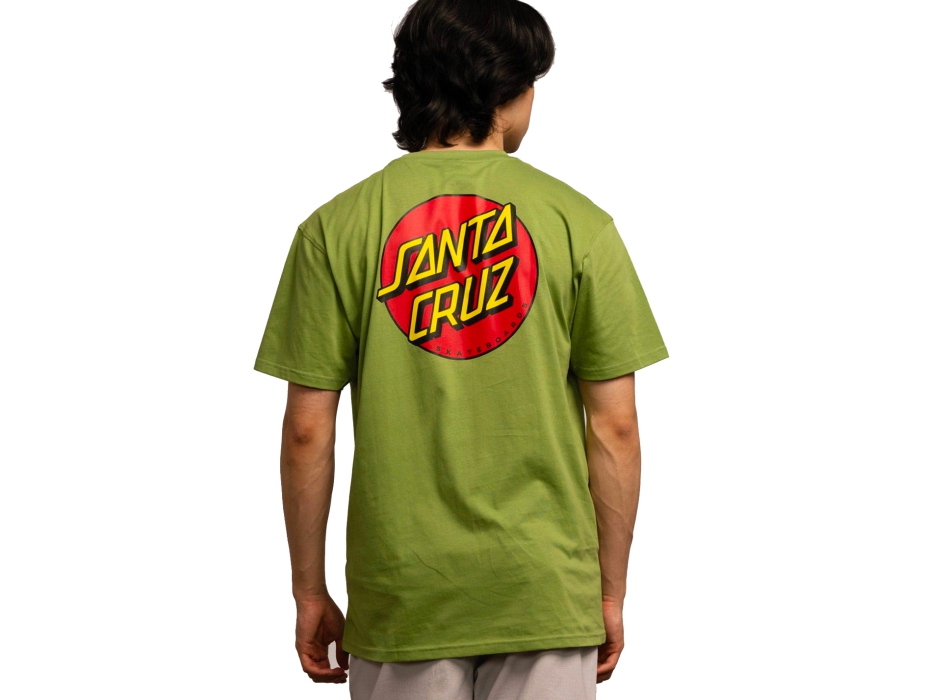 SANTA CRUZ CLASSIC DOT CHEST T-SHIRT APPLE