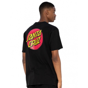 SANTA CRUZ CLASSIC DOT CHEST T-SHIRT BLACK