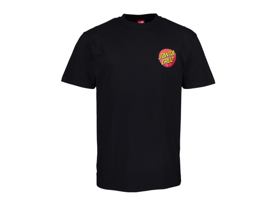 SANTA CRUZ CLASSIC DOT CHEST T-SHIRT BLACK