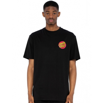 SANTA CRUZ CLASSIC DOT CHEST T-SHIRT BLACK