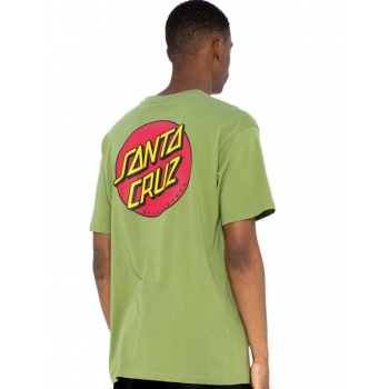 SANTA CRUZ CLASSIC DOT CHEST T-SHIRT BLACK
