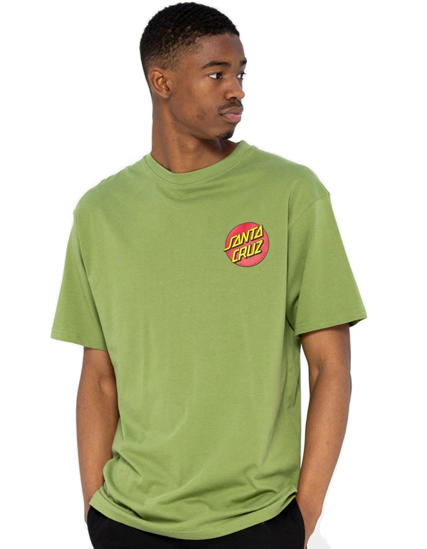 SANTA CRUZ CLASSIC DOT CHEST T-SHIRT BLACK