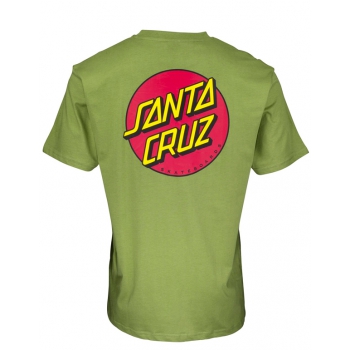 SANTA CRUZ CLASSIC DOT CHEST T-SHIRT BLACK