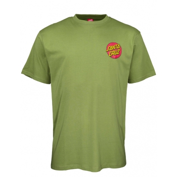 SANTA CRUZ CLASSIC DOT CHEST T-SHIRT BLACK