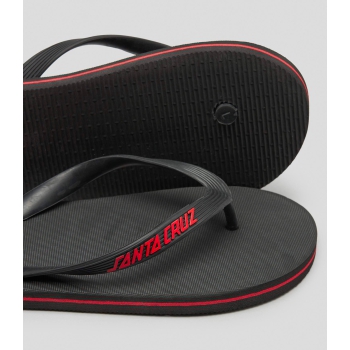 SANTA CRUZ CLASSIC DOT FLIP FLOP BLACK