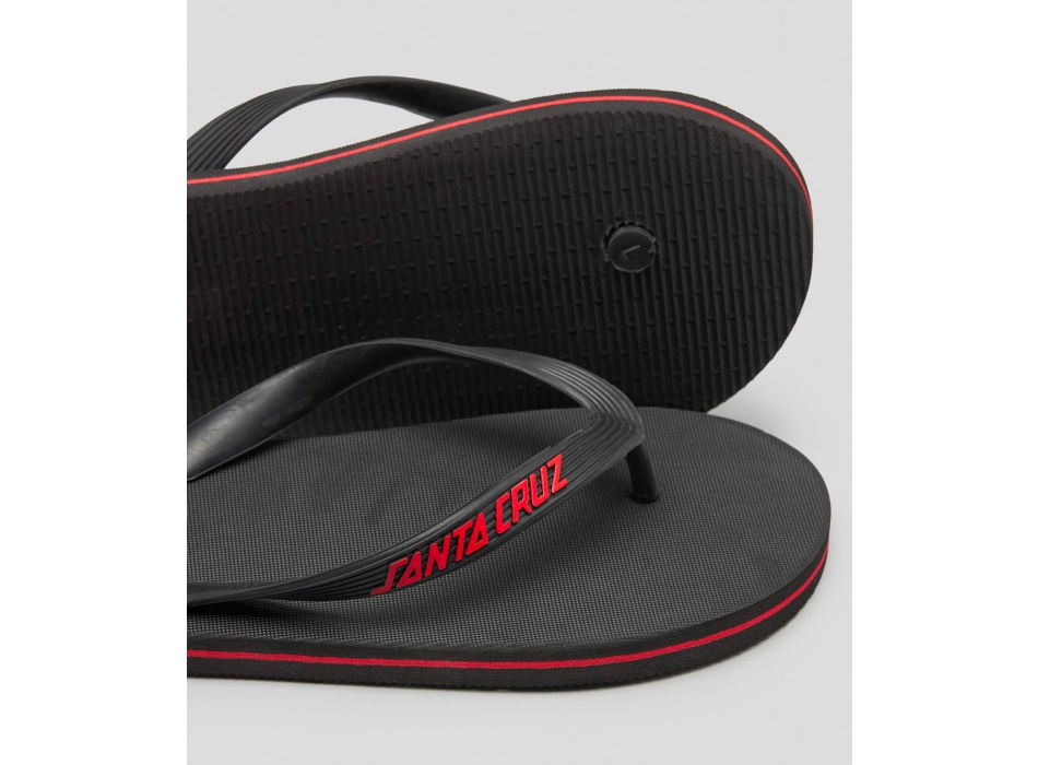 SANTA CRUZ CLASSIC DOT FLIP FLOP BLACK