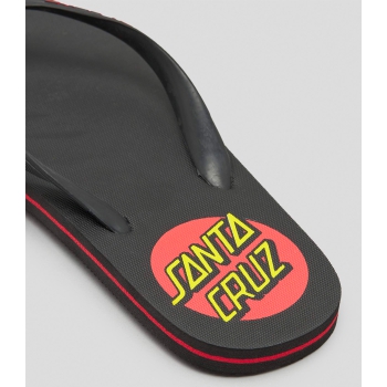 SANTA CRUZ CLASSIC DOT FLIP FLOP BLACK