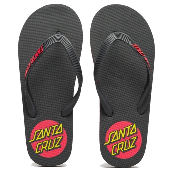 SANTA CRUZ CLASSIC DOT FLIP FLOP BLACK