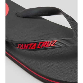 SANTA CRUZ CLASSIC DOT FLIP FLOP BLACK