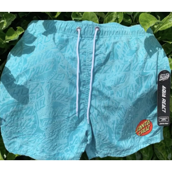 SANTA CRUZ CLASSIC DOT SWIM SHORT 17" TURQUOISE