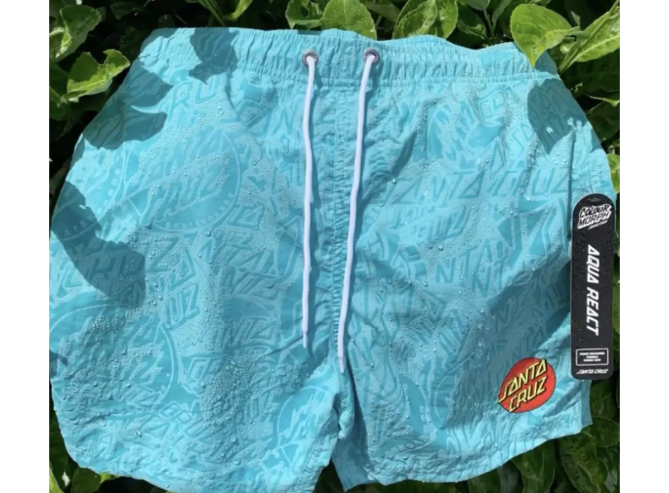 SANTA CRUZ CLASSIC DOT SWIM SHORT 17" TURQUOISE