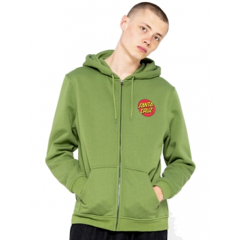 SANTA CRUZ CLASSIC DOT ZIP HOOD DILL GREEN