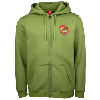 SANTA CRUZ CLASSIC DOT ZIP HOOD DILL GREEN