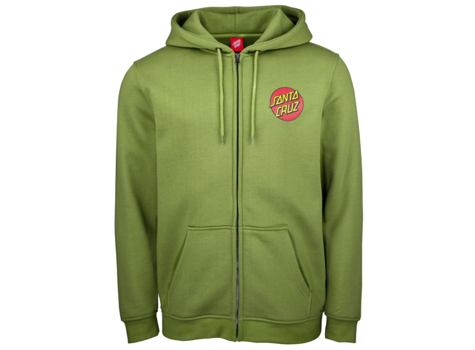 SANTA CRUZ CLASSIC DOT ZIP HOOD DILL GREEN