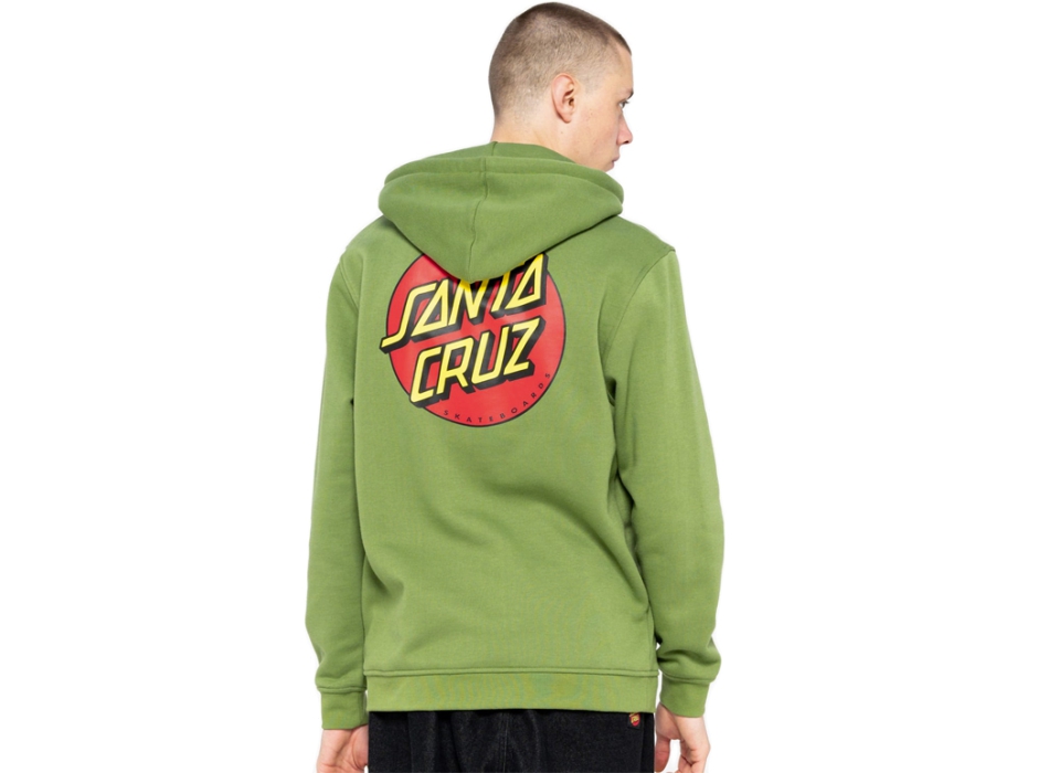 SANTA CRUZ CLASSIC DOT ZIP HOOD DILL GREEN